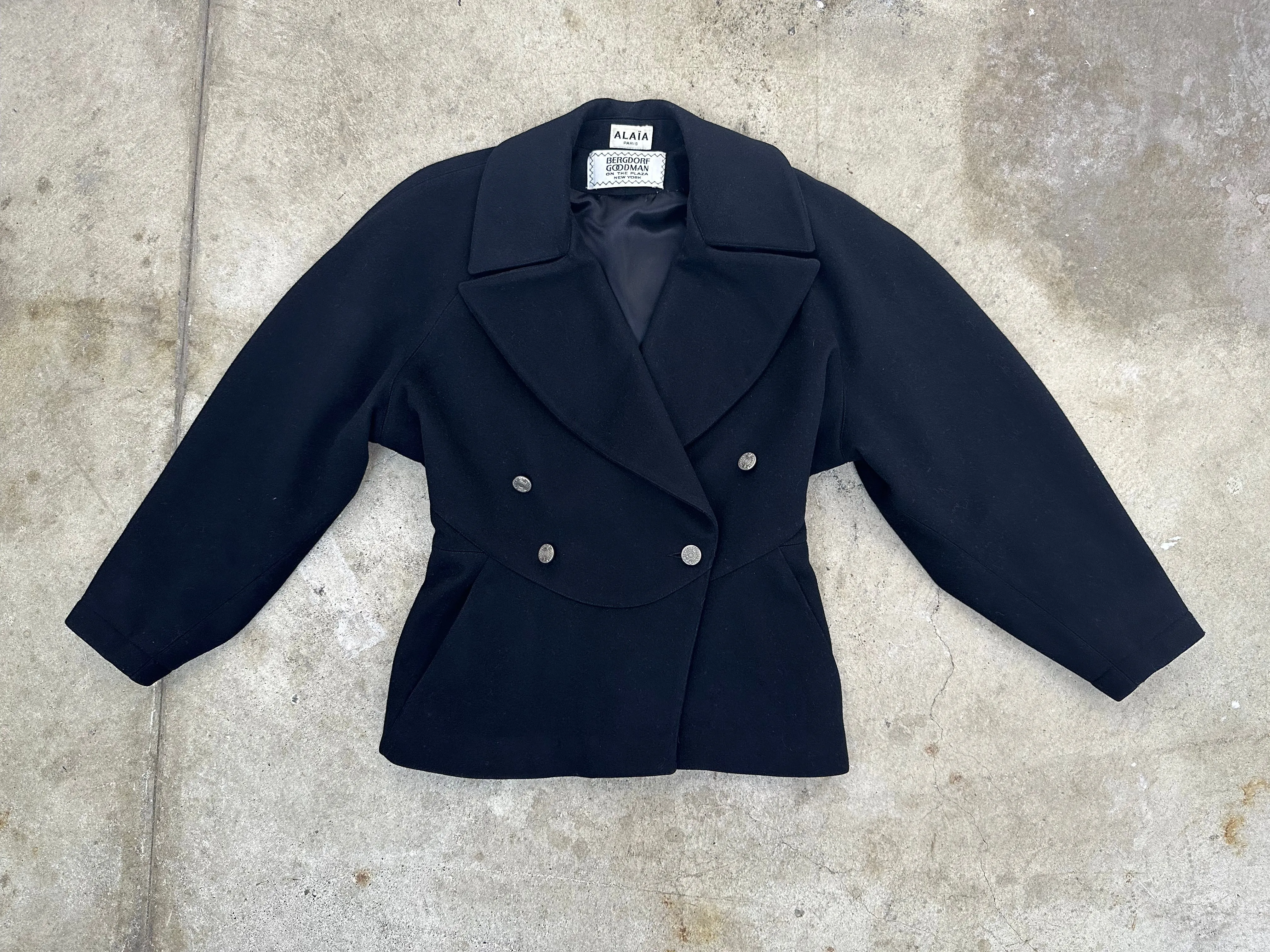 1980s Alaïa Wool Double Breasted Blazer*