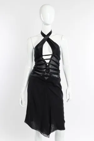 2003 S/S Strapped Silk Halter Dress
