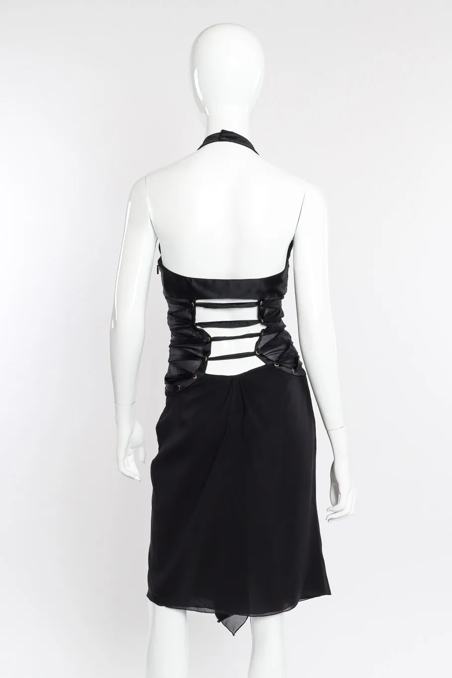 2003 S/S Strapped Silk Halter Dress