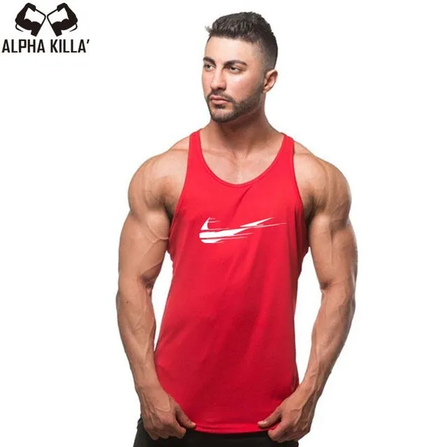 2018 New Golds gyms Brand singlet canotte bodybuilding stringer tank top men fitness T shirt muscle guys sleeveless vest
