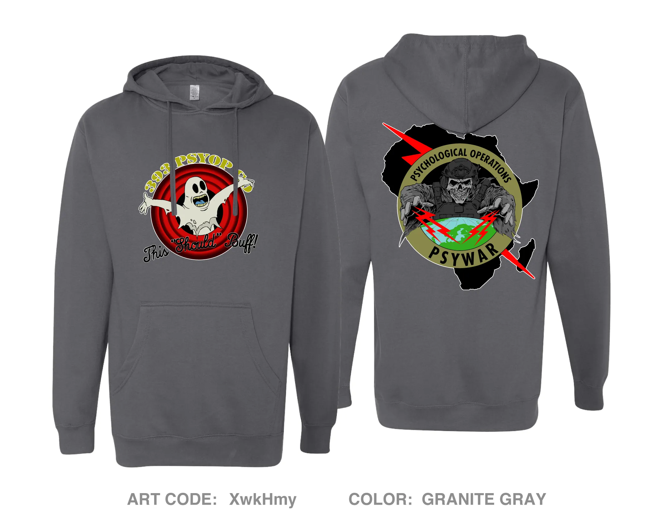 393 PSY-C Comfort Unisex Hooded Sweatshirt - XwkHmy