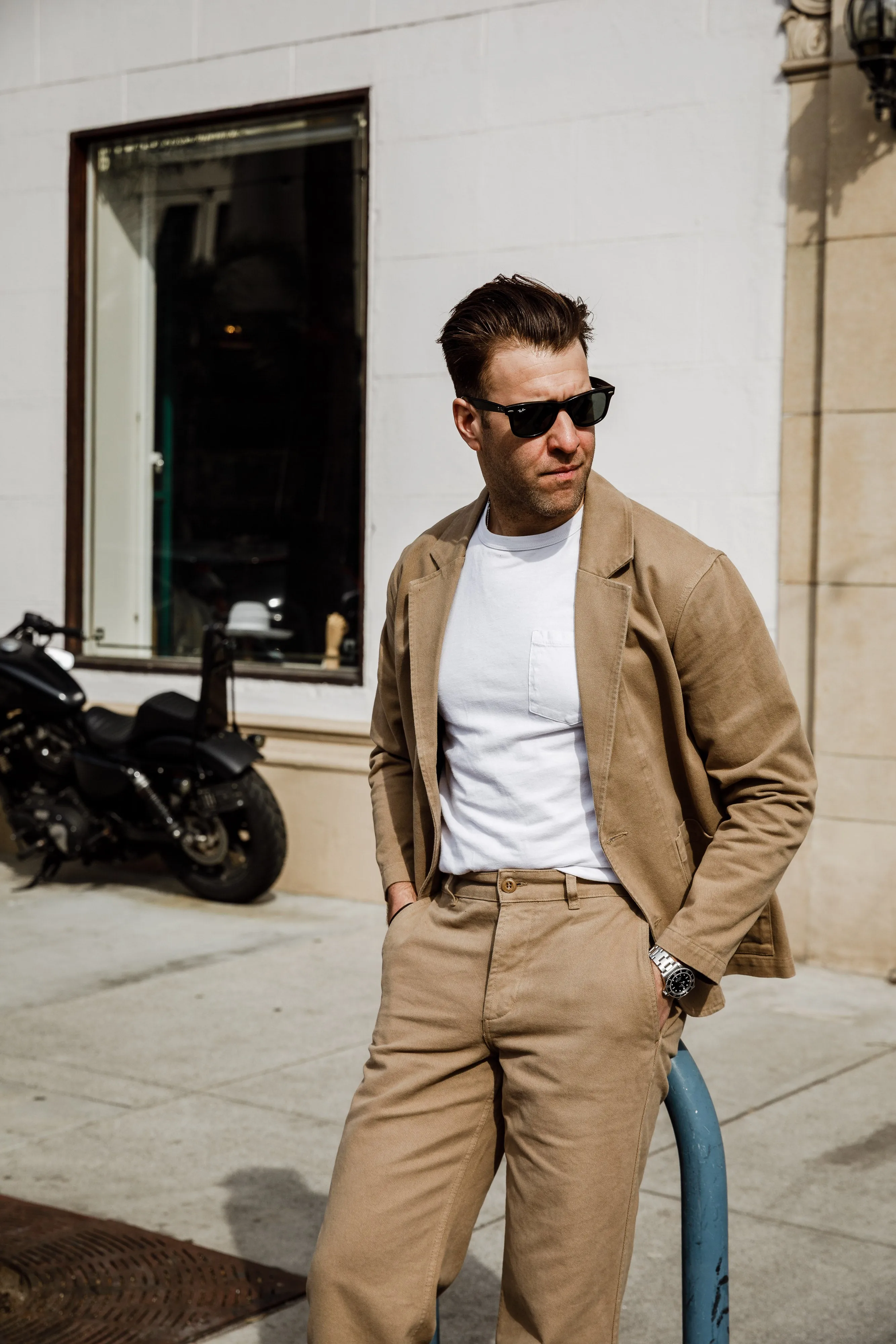 3sixteen - Work Blazer - Khaki Twill