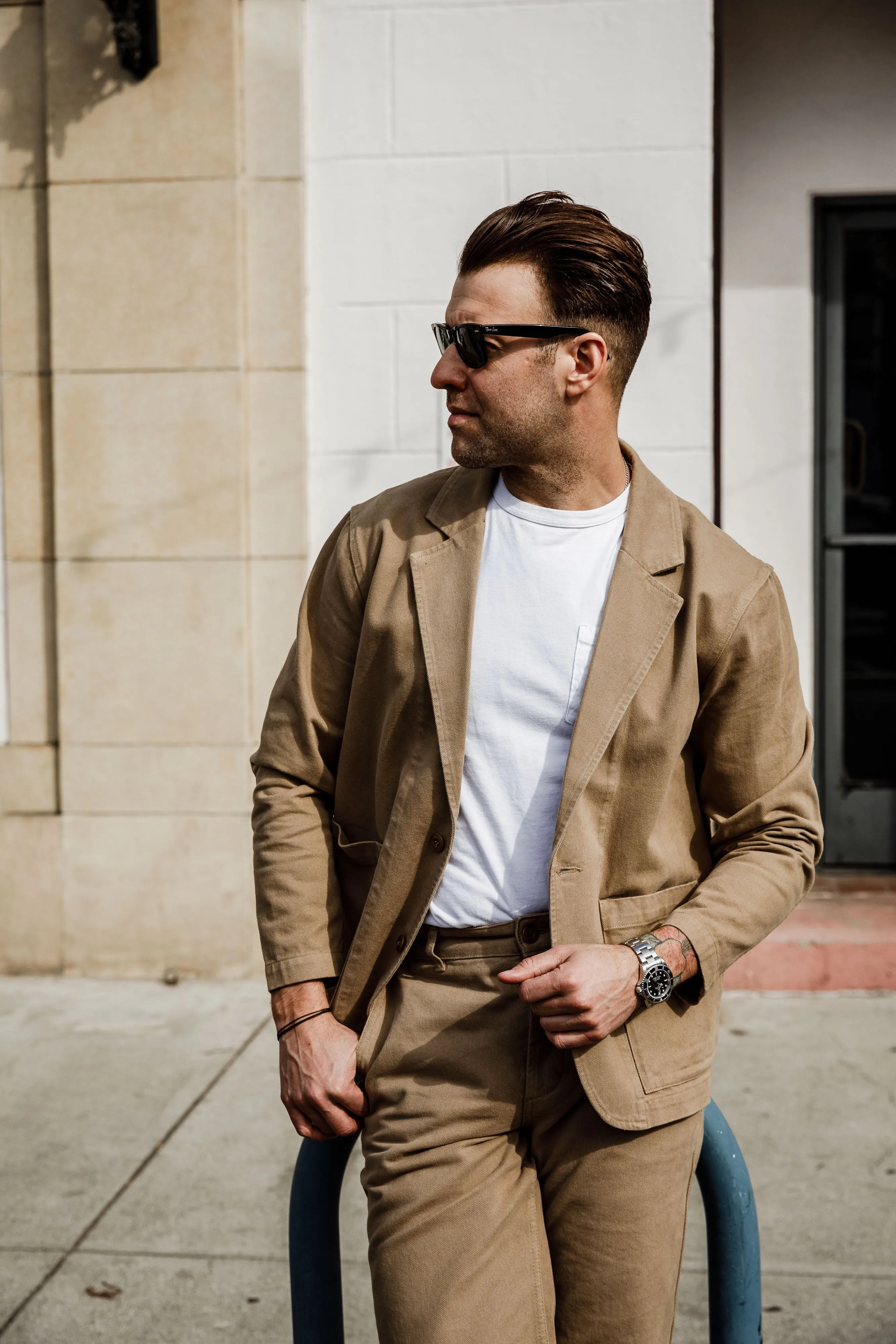 3sixteen - Work Blazer - Khaki Twill