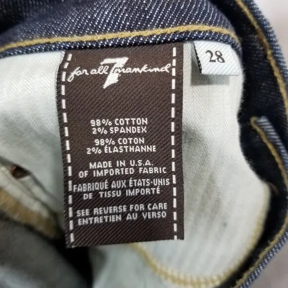 7 for All Mankind Jeans Women's 28 Bootcut Distressed