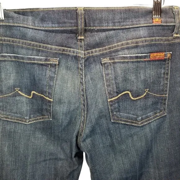 7 for All Mankind Jeans Women's 28 Bootcut Distressed