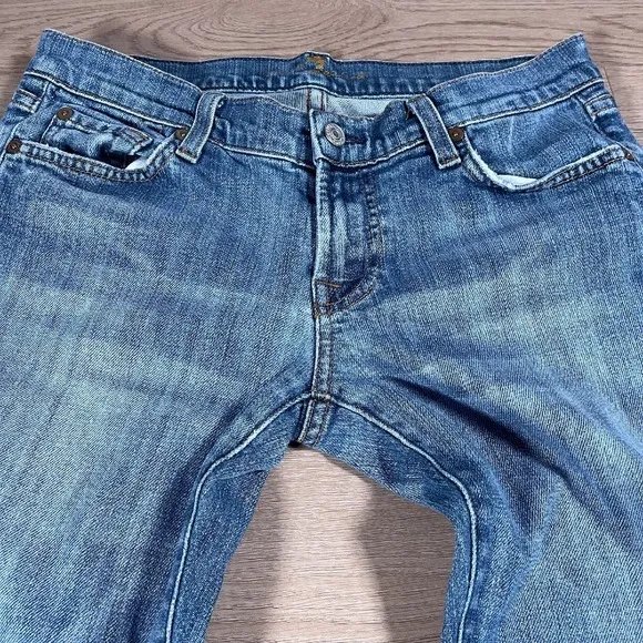 7 For All Mankind Women's Jeans Bootcut Denim Casual Size 29 Blue