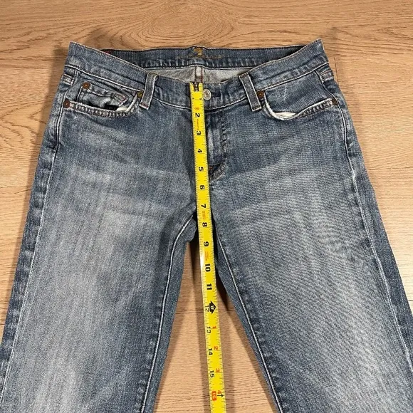 7 For All Mankind Women's Jeans Bootcut Denim Casual Size 29 Blue