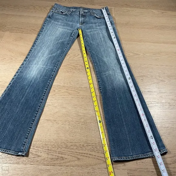 7 For All Mankind Women's Jeans Bootcut Denim Casual Size 29 Blue