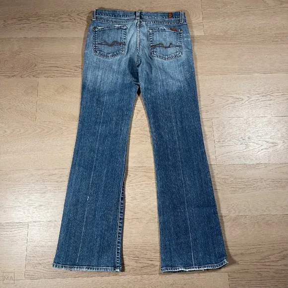 7 For All Mankind Women's Jeans Bootcut Denim Casual Size 29 Blue
