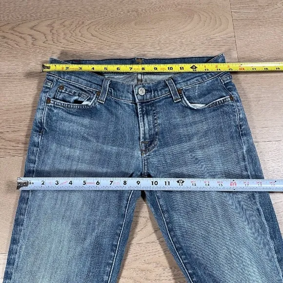 7 For All Mankind Women's Jeans Bootcut Denim Casual Size 29 Blue