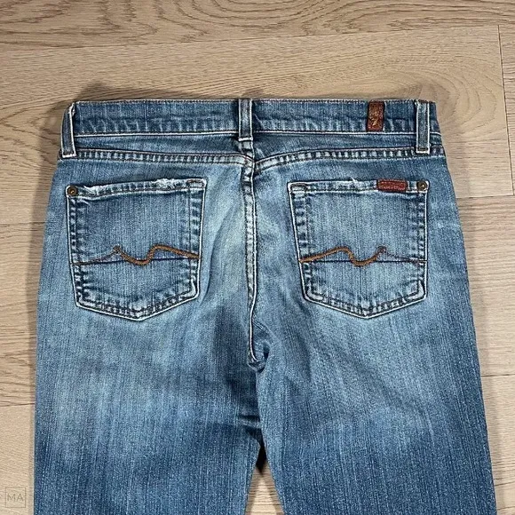 7 For All Mankind Women's Jeans Bootcut Denim Casual Size 29 Blue
