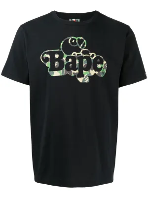 A BATHING APE® logo-print cotton T-shirt