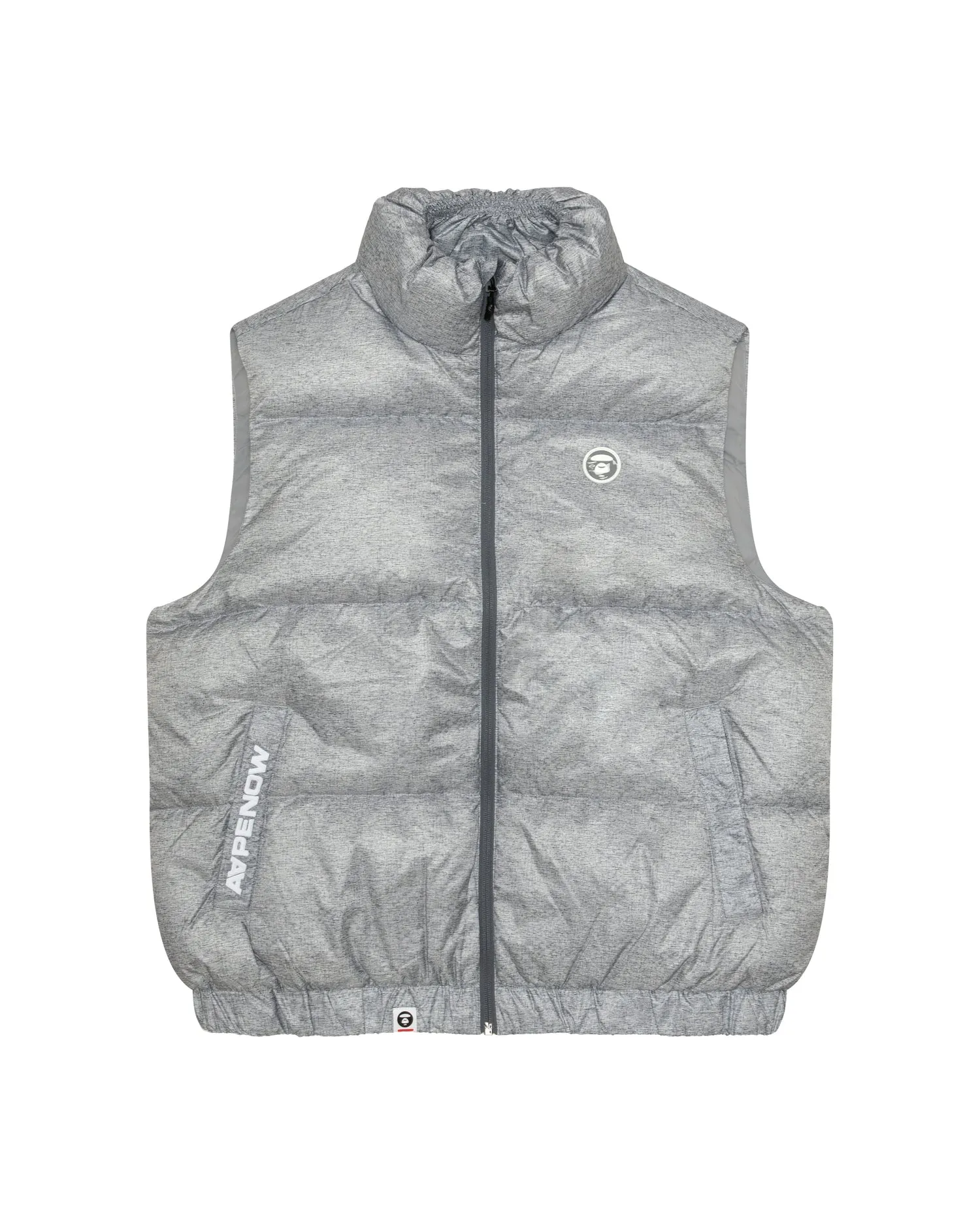 AAPE NOW moonface logo down vest