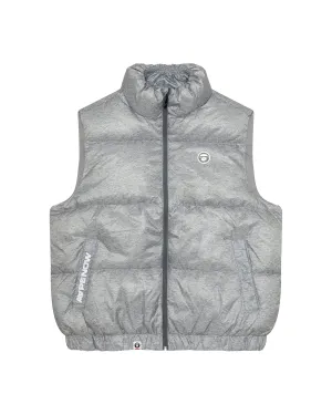 AAPE NOW moonface logo down vest