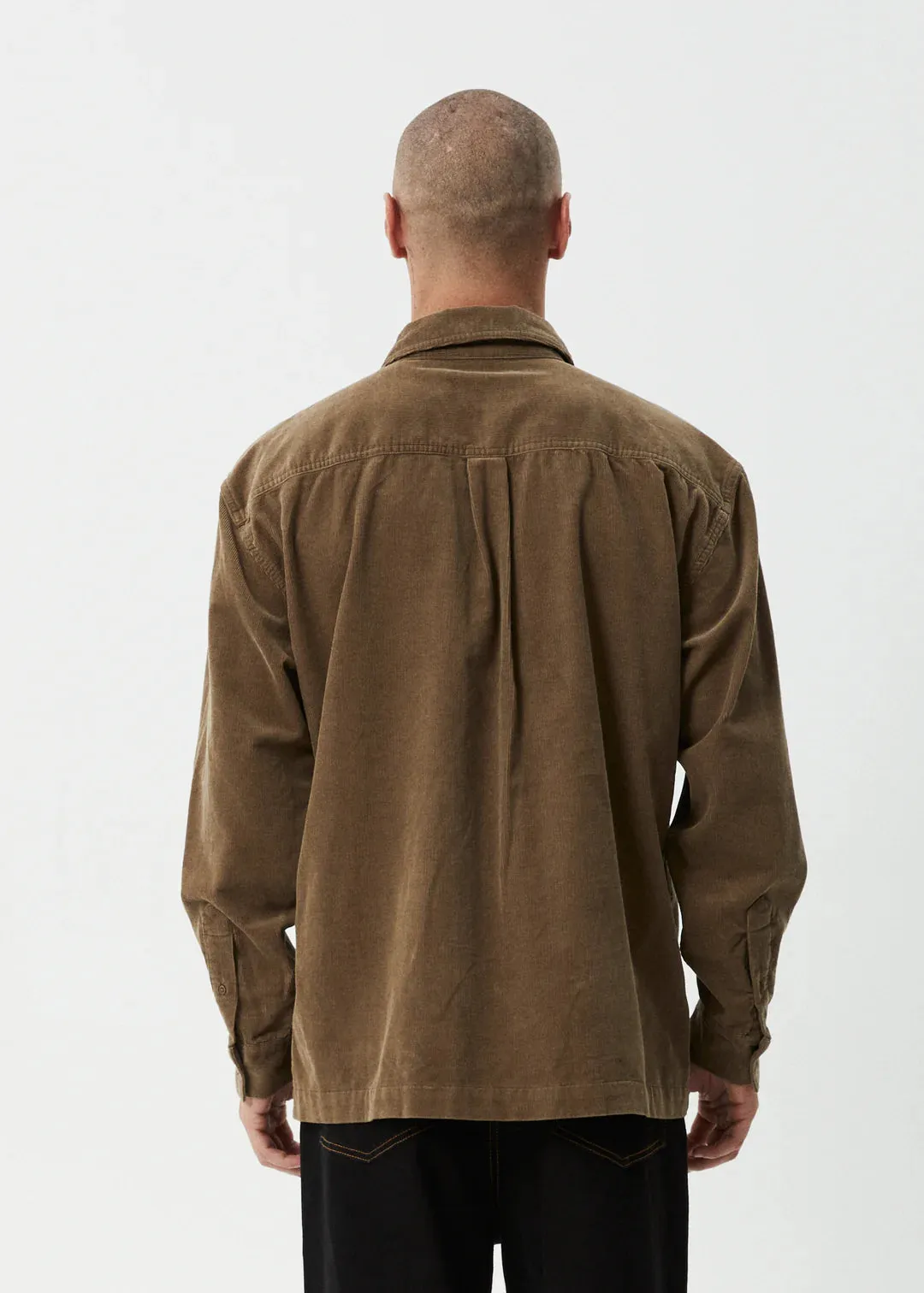 Afends Welcome Back Organic Long Sleeve Shirt - Fossil