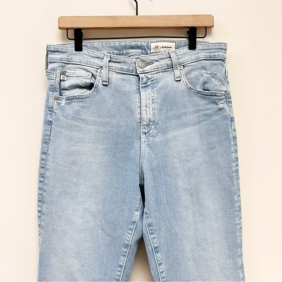 AG Adriano Goldschmied Farrah High Rise Boot Cut Jeans in 21 Years Coastline 32