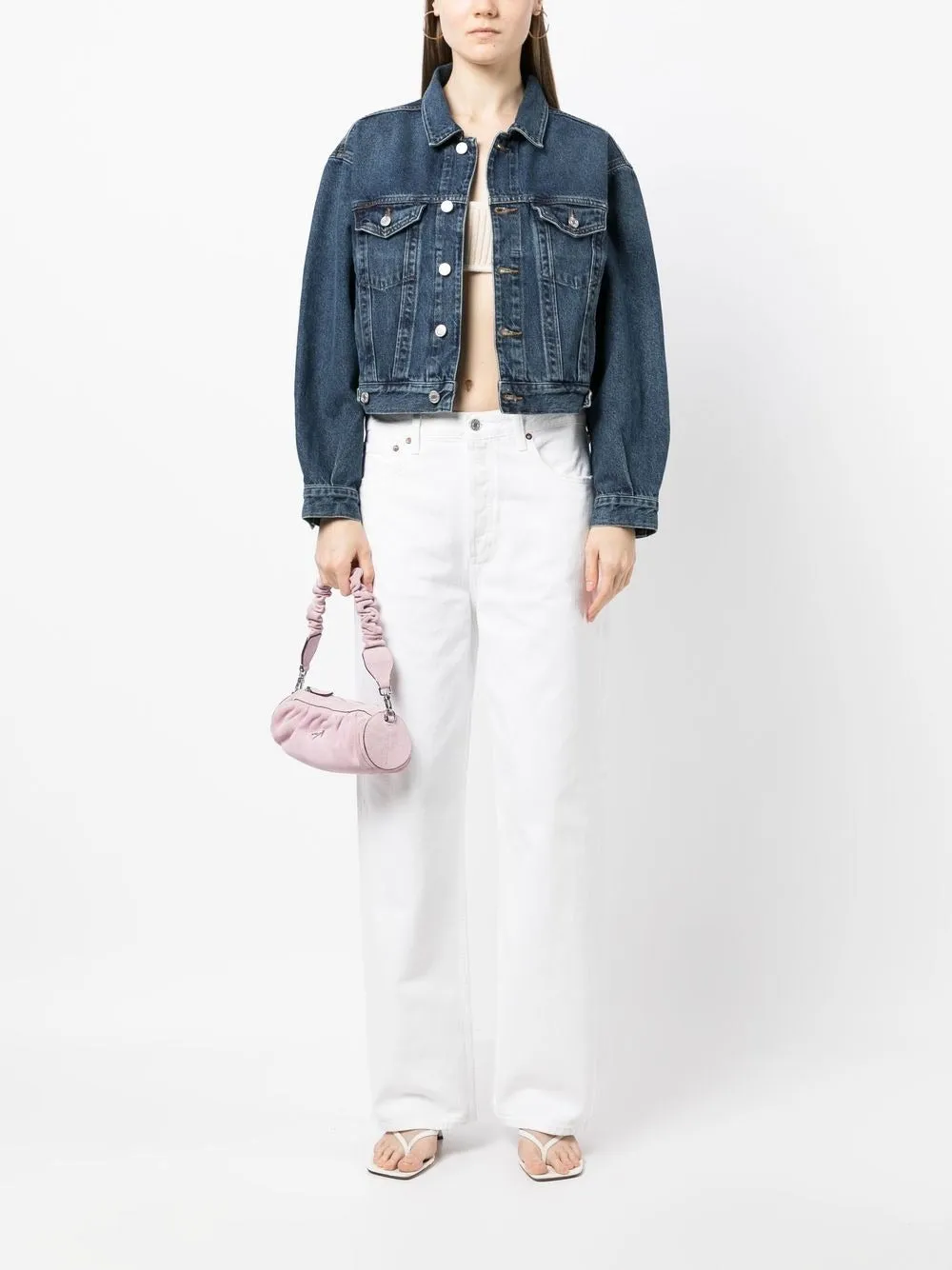 Agolde Shrunken Charli Jacket in Filter