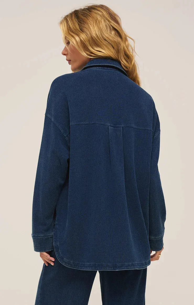 All Day Knit Jacket - Dark Indigo