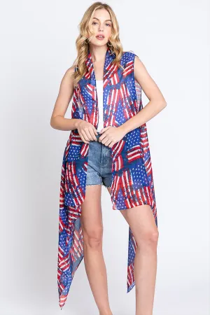 AMERICAN FLAG VEST