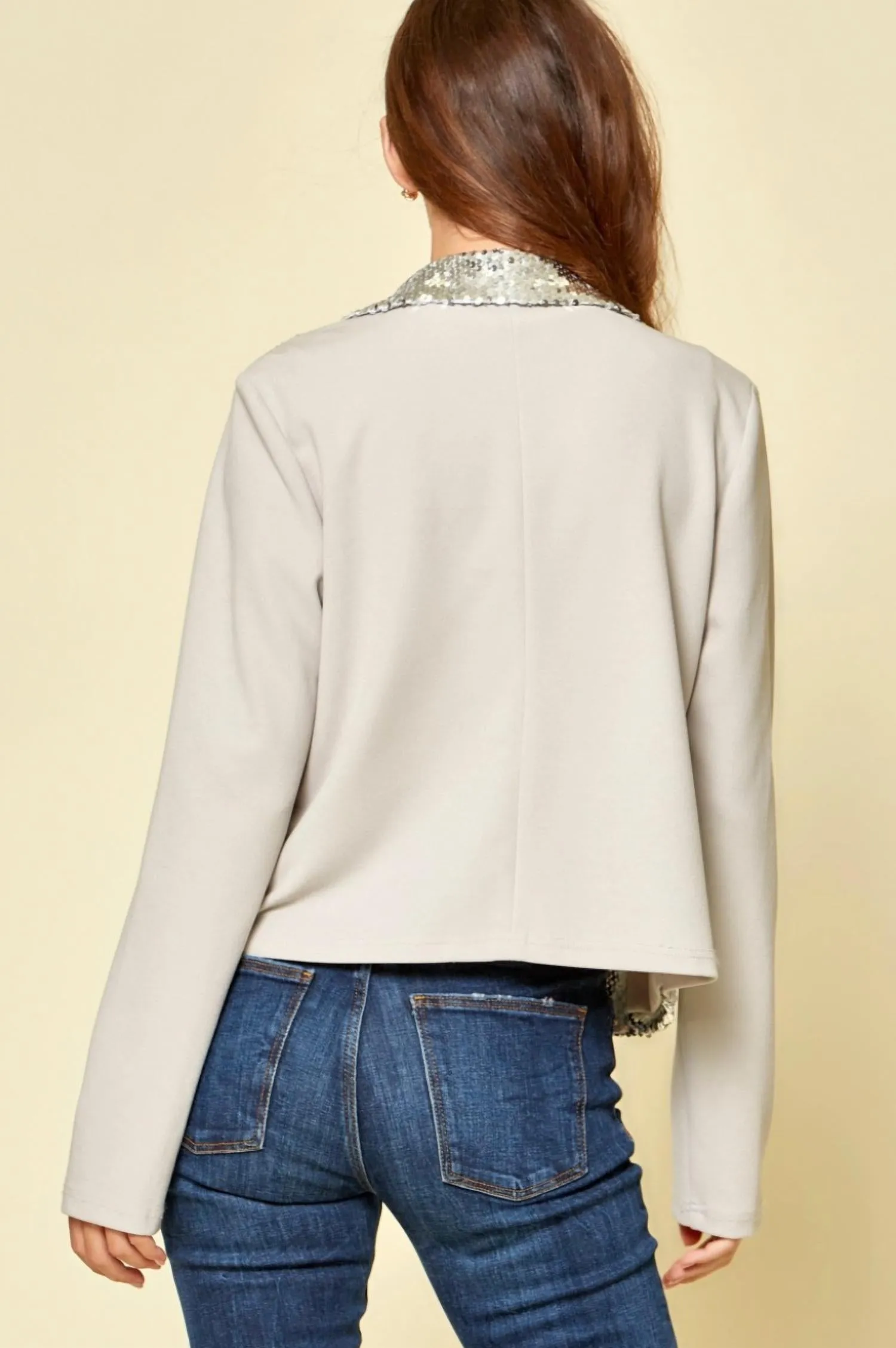 Andree By Unit - Knit Sequin Jacket