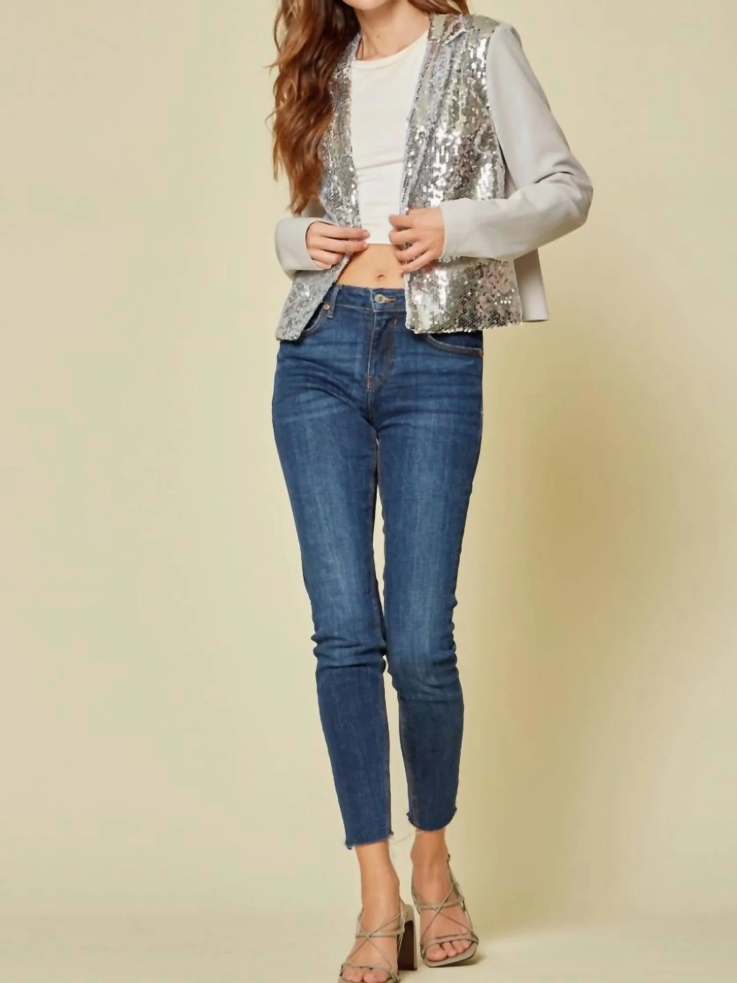 Andree By Unit - Knit Sequin Jacket