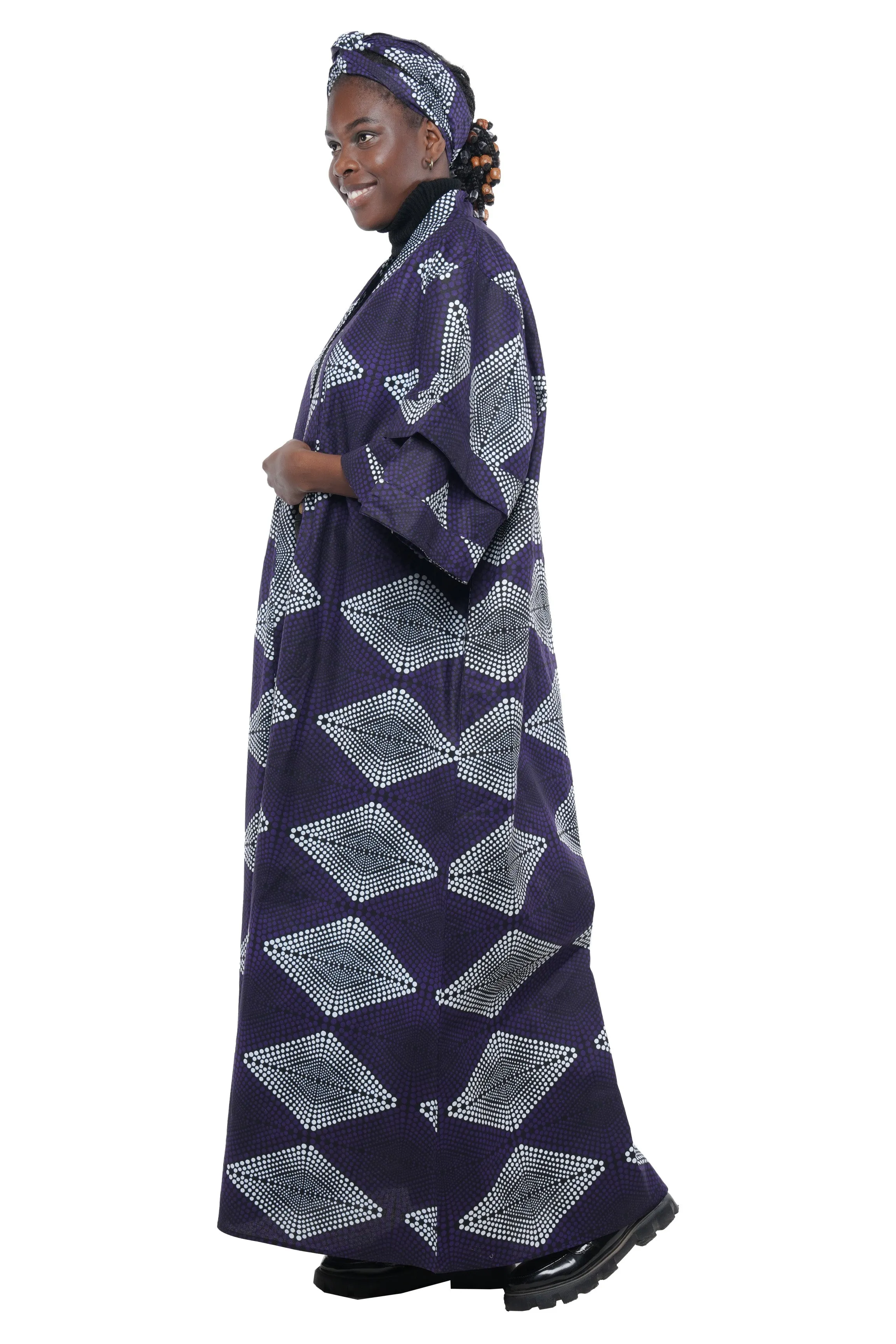 Ankara Long Duster | Robe | Kimono