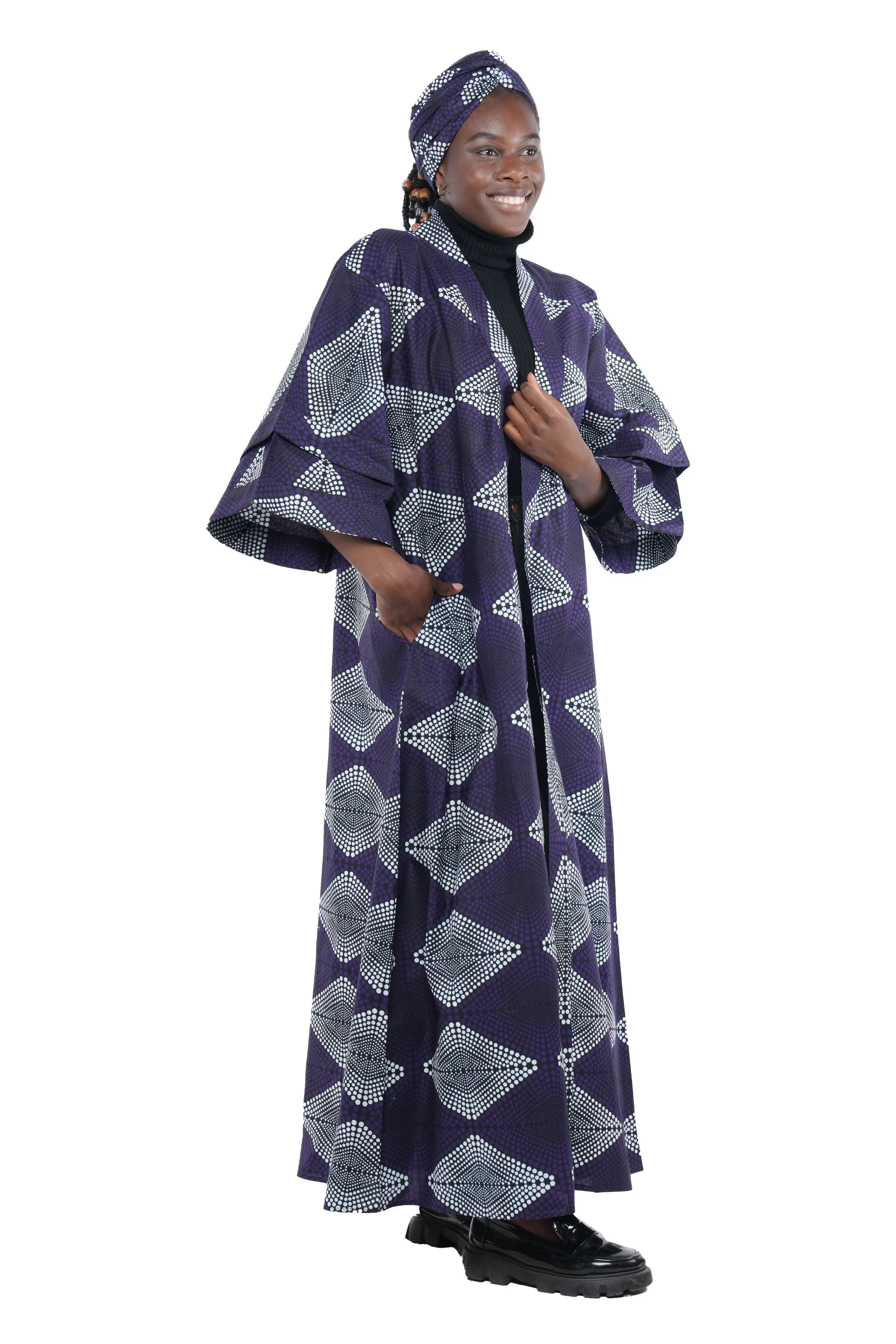Ankara Long Duster | Robe | Kimono