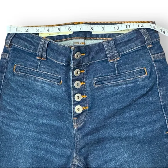 Anthropologie Pilcro Hi-Rise Trouser Bootcut Jeans Button Fly Denim Women’s 26