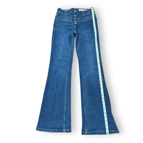 Anthropologie Pilcro Hi-Rise Trouser Bootcut Jeans Button Fly Denim Women’s 26