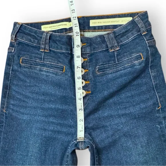 Anthropologie Pilcro Hi-Rise Trouser Bootcut Jeans Button Fly Denim Women’s 26