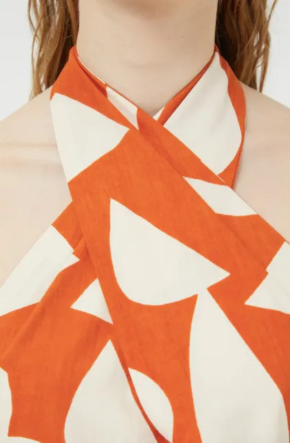 Aperol Spritz Halter Dress SALE