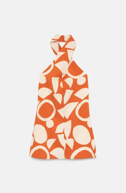 Aperol Spritz Halter Dress SALE