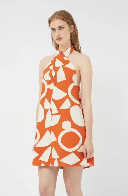 Aperol Spritz Halter Dress SALE