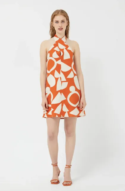 Aperol Spritz Halter Dress SALE