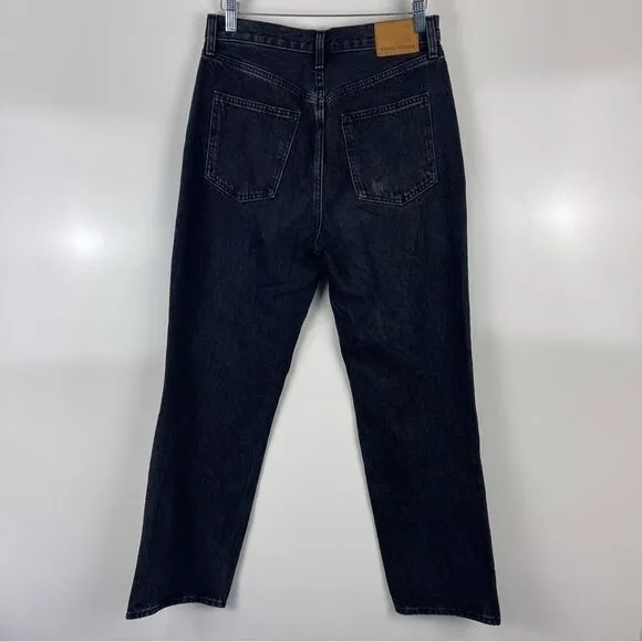 Aritzia Denim Forum The Joni High Rise Loose Distressed Jeans Black Women's 27