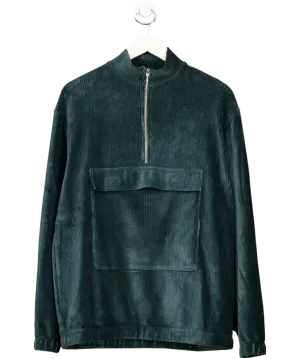 ASOS Green Cotton Blend Corduroy Jumper UK M