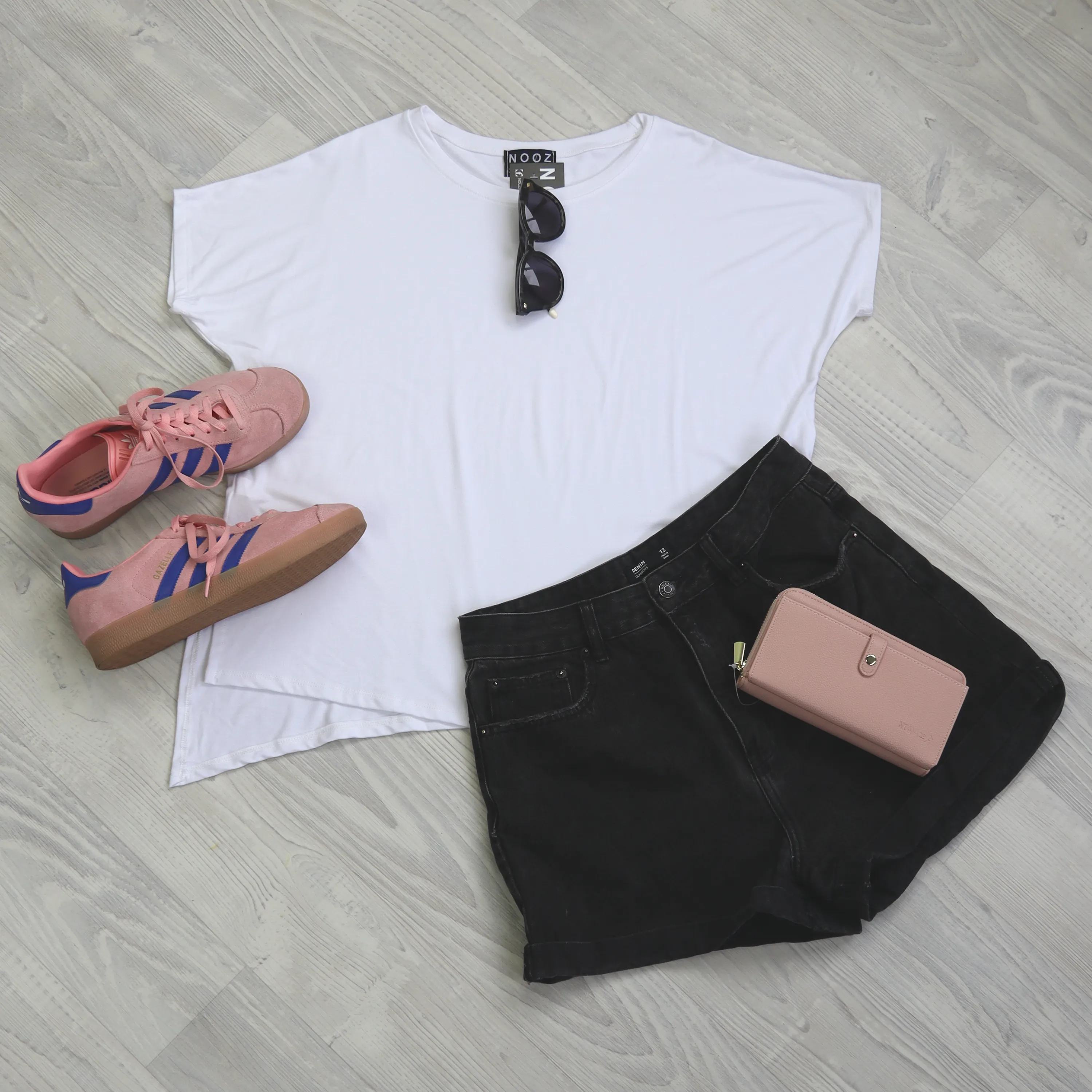 Asymmetrical Tee - White
