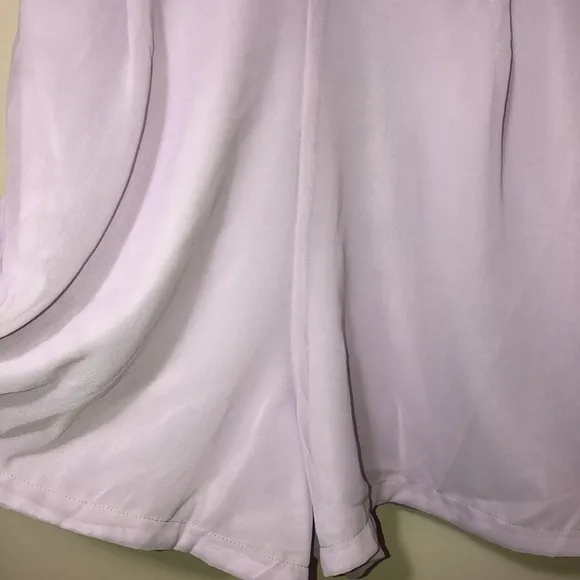 AXParis Purple 12 Halter Chiffon Shorts Romper NEW