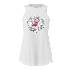 Babolat Padel Cotton Tank Damen weiß