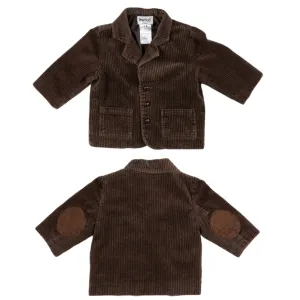 BABY BOY SIZE 12 MONTHS - BOYZ, Wear By NANNETTE, Brown Corduroy Blazer EUC B39