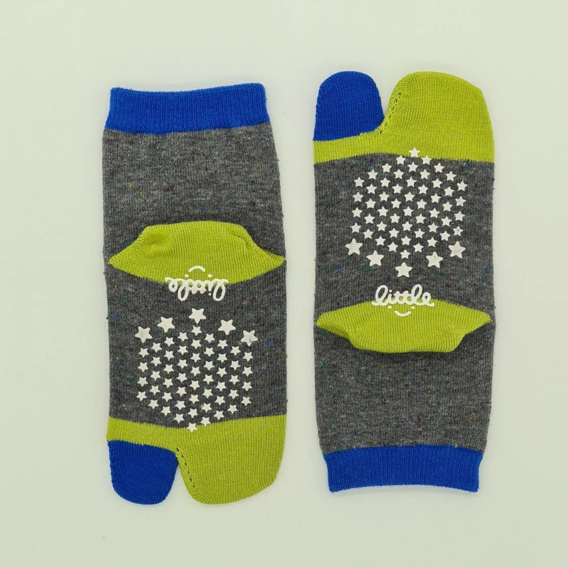 Baby Tabi Socks - Grey Cotton