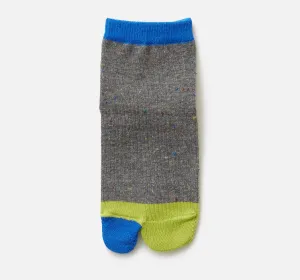 Baby Tabi Socks - Grey Cotton