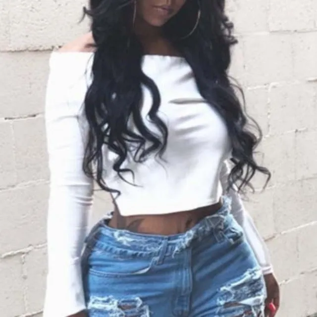 Baddy Backless White Top