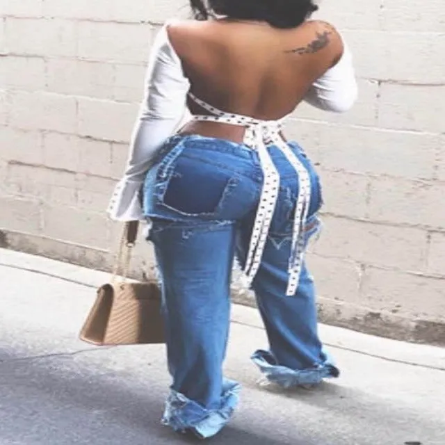 Baddy Backless White Top