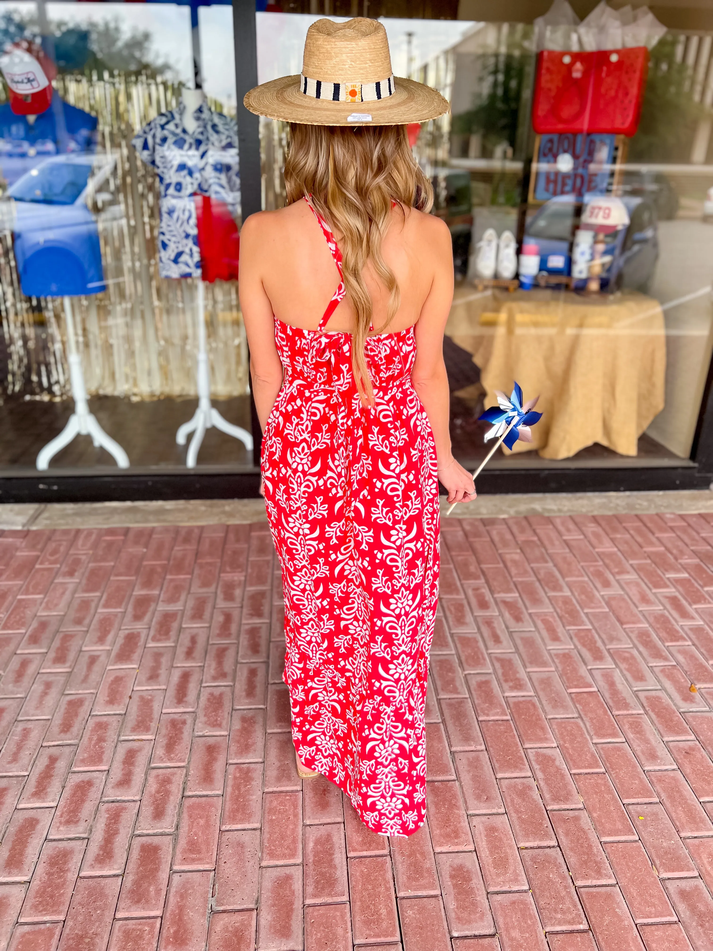 Beachside Bliss Halter Maxi Dress