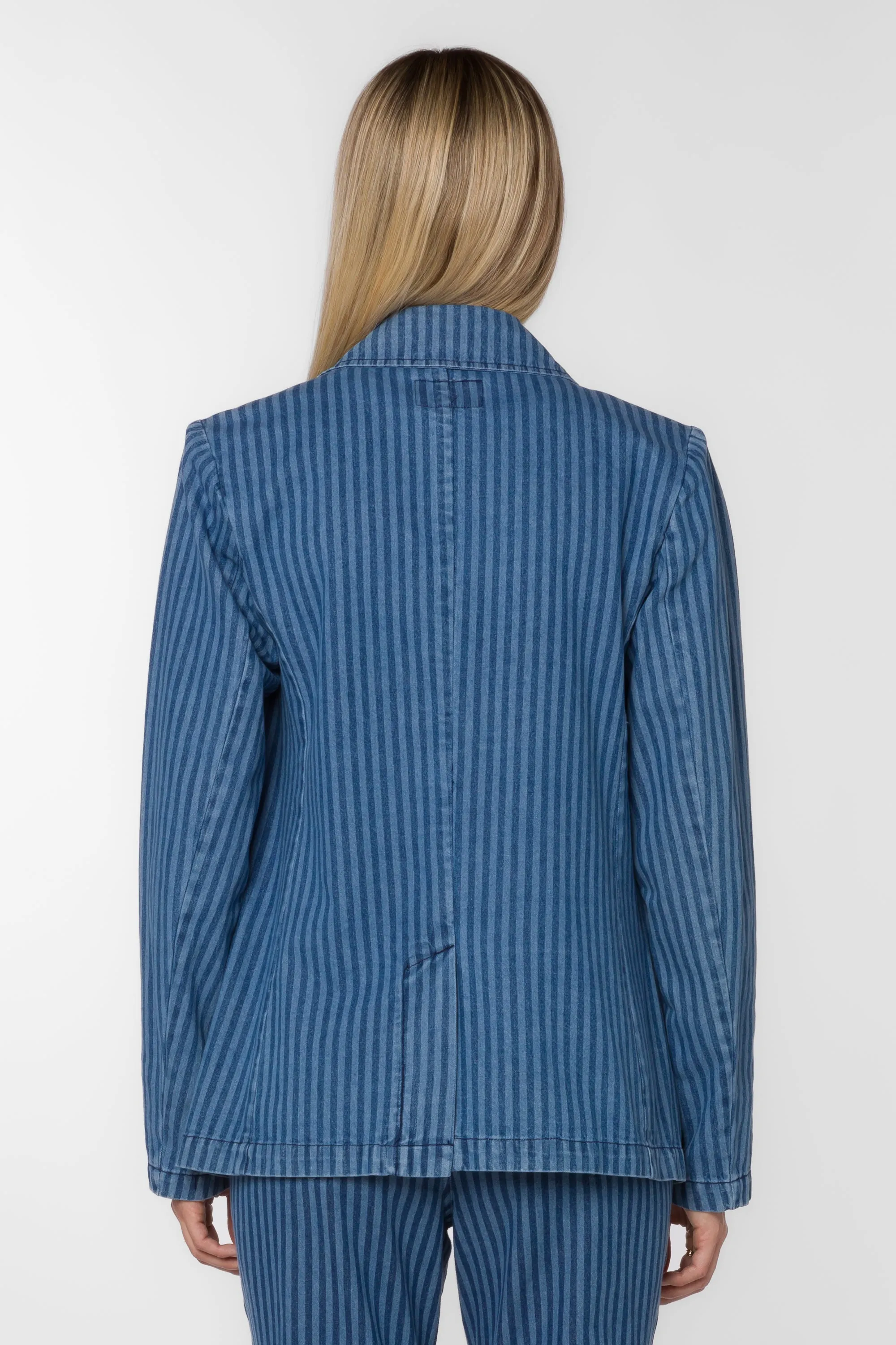 Beni Blue Stripe Blazer