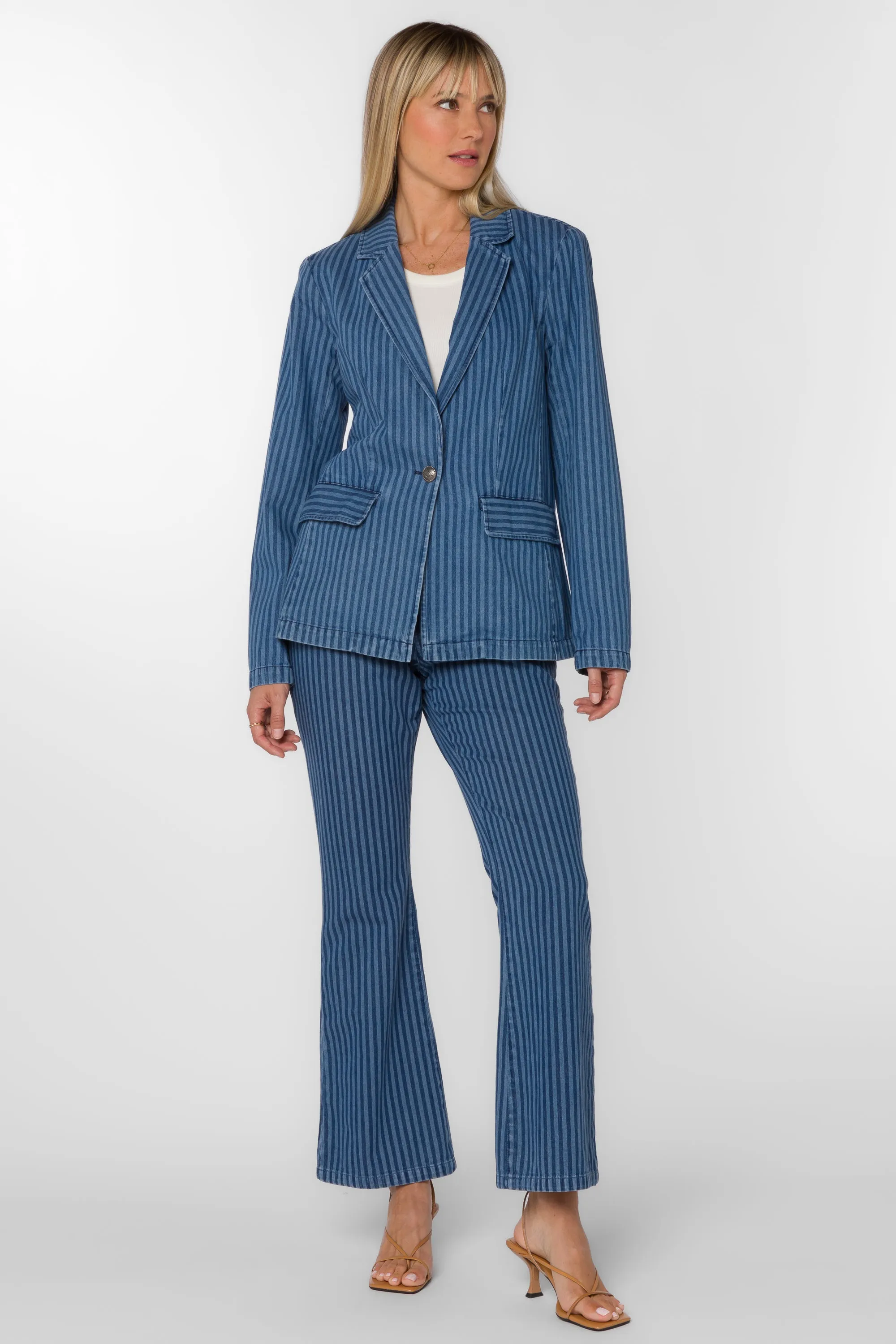 Beni Blue Stripe Blazer