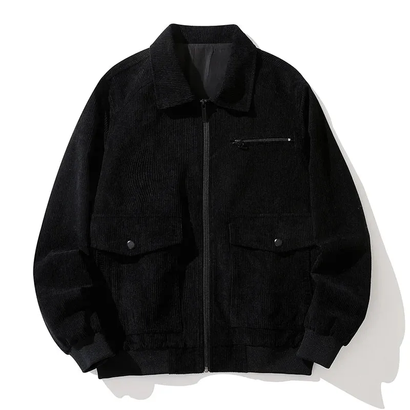 Benton Zip-Up Corduroy Coat