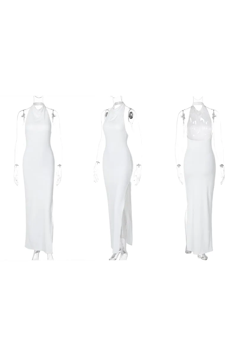 BJ646 Halter Backless Maxi Dress