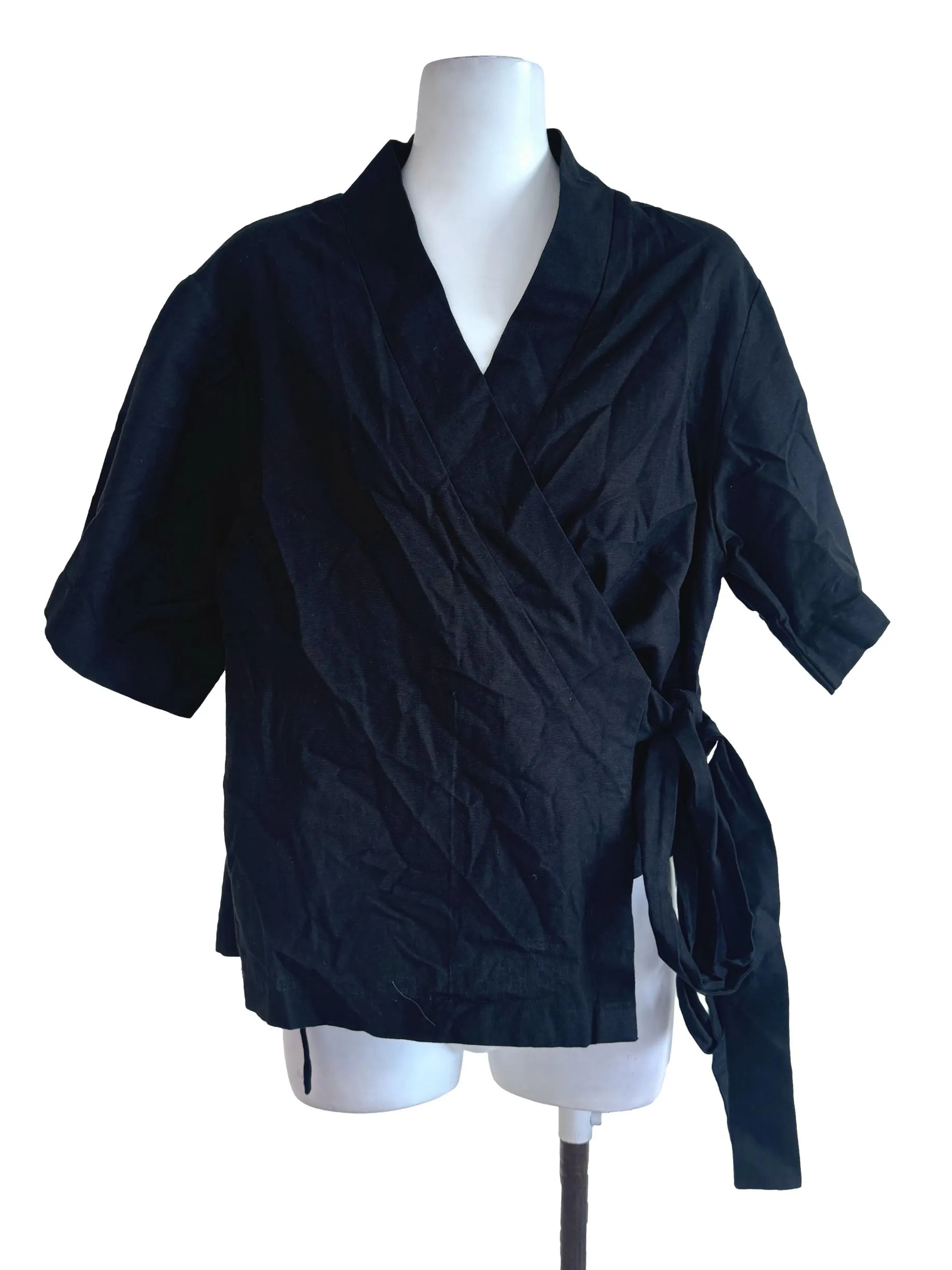 Black Cotton Kimono